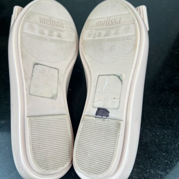 Melissa + Jason Wu Women's Ultra Girl Fab Bow Flats Blush Pink Size US12 - Picture 7 of 10